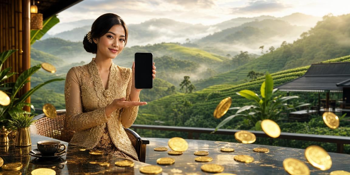 Pengguna wanita Malaysia menggunakan aplikasi ke70 untuk e-sukan pada telefon pintar